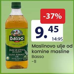 Maslinovo ulje od komine masline Basso