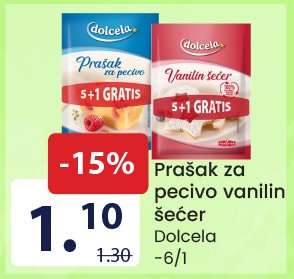 Prašak za pecivo, vanilin šećer