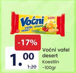 Voćni vafel desert