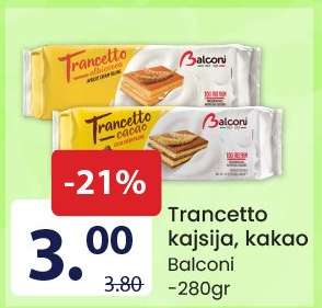 Trancetto kajsija, kakao