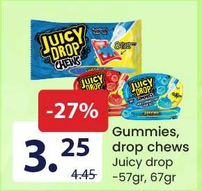 Gummies, drop chews