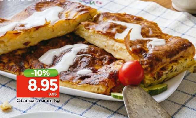 Gibanica sa sirom, kg