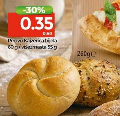 Pecivo Kajzerica bijela
