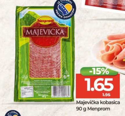 Majevička kobasica 90 g Menprom