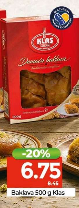 Baklava 500 g Klas