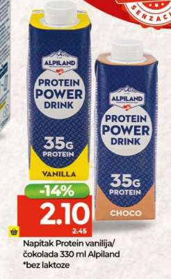 Napitak Protein vanilija/čokolada 330 ml Alpiland