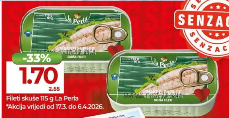 Fileti skuše 115 g La Perla
