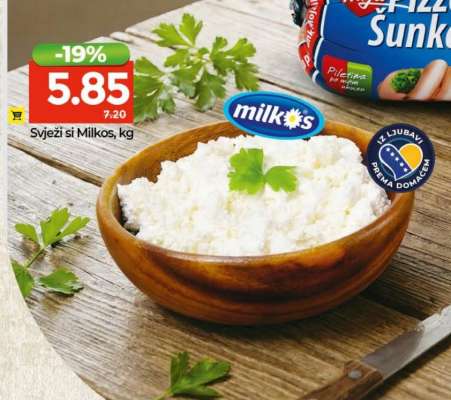 Svježi sir Milkos, kg