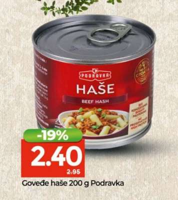 Goveđe haše 200 g Podravka