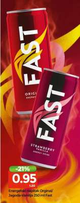 Energetski napitak Original/Jagoda-Vanilija 250 ml Fast