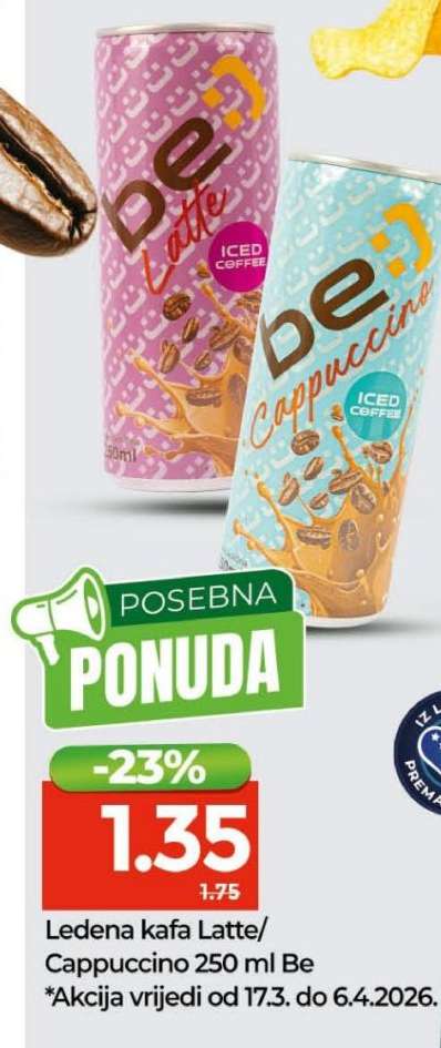 Ledena kafa Latte/Cappuccino 250 ml Be