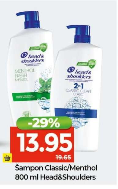Šampon Classic/Menthol