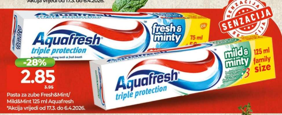 Aquafresh triple protection