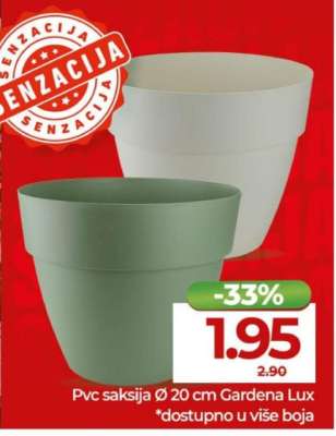 Pvc saksija Ø 20 cm Gardena Lux