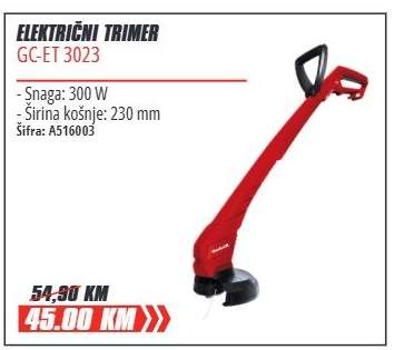 ELEKTRIČNI TRIMER GC-ET 3023