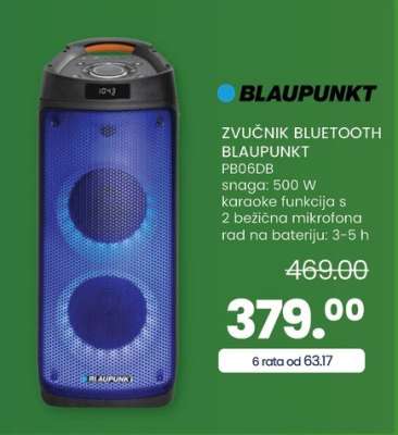 ZVUČNIK BLUETOOTH BLAUPUNKT PB06DB