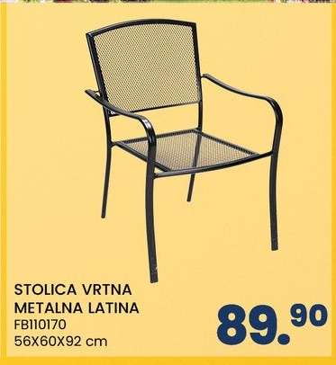 STOLICA VRTNA METALNA LATINA