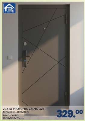 VRATA PROTUPROVALNA G251