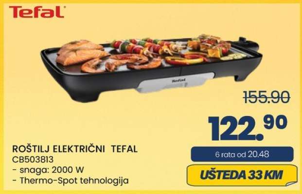 ROŠTILJ ELEKTRIČNI TEFAL CB503813