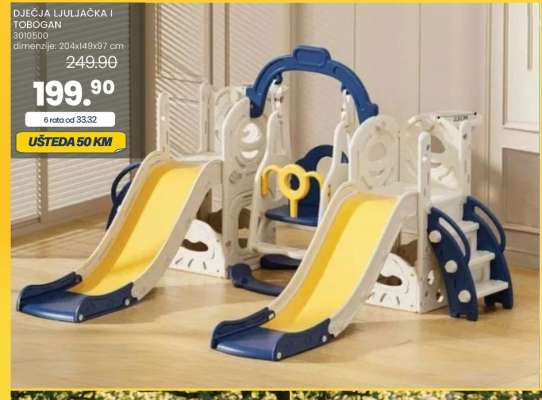 Dječja ljuljačka i tobogan