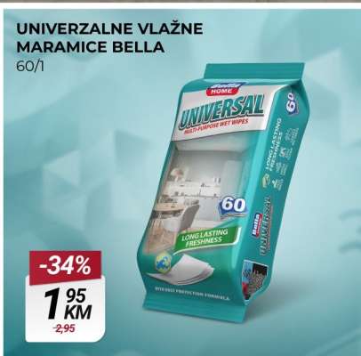 UNIVERZALNE VLAŽNE MARAMICE BELLA