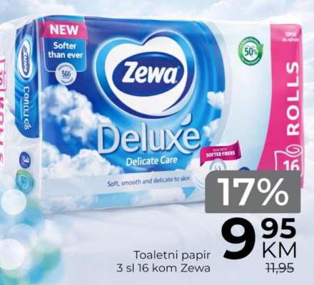 Toaletni papir 3 sl 16 kom Zewa