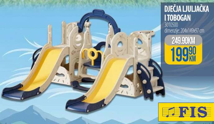 Dječja ljuljačka i tobogan