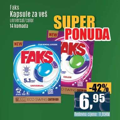 Faks Kapsule za veš