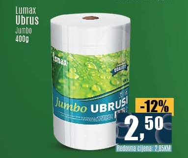 Lumax Ubrus Jumbo 400g