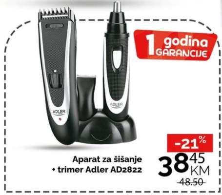 Aparat za šišanje + trimer Adler AD2822
