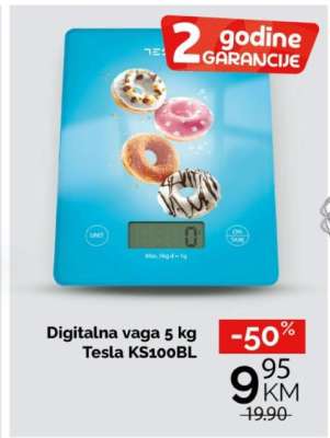 Digitalna vaga 5 kg Tesla KS100BL