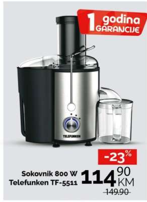 Sokovnik 800 W Telefunken TF-5511