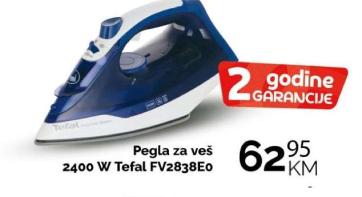 Pegla za veš 2400 W Tefal FV2838E0