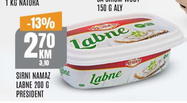 Sirni namaz Labne 200 g President