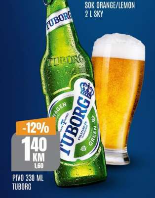 Pivo 330 ml, Tuborg