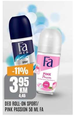 DEO ROLL-ON SPORT/PINK PASSION 50 ML FA