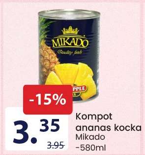 Kompot ananas kocka