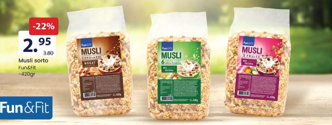 Musli sorto Fun&Fit