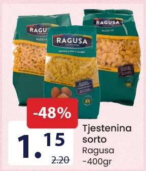Tjestenina sorto Ragusa