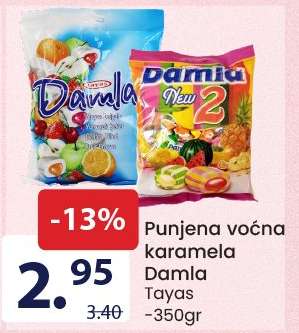 Punjena voćna karamela Damla