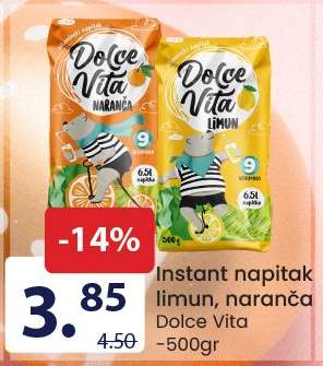 Instant napitak limun, naranča