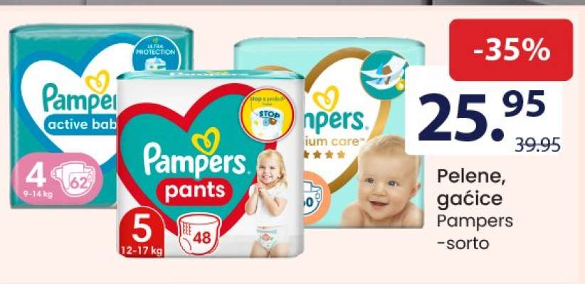 PELENЕ, GAĆICE Pampers