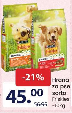 Hrana za pse sorto Friskies