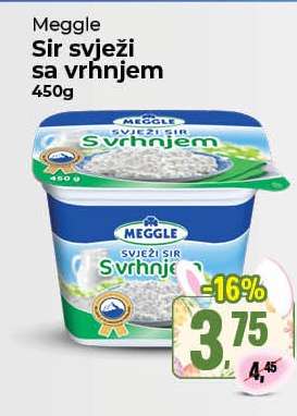 Meggle Sir svježi sa vrhnjem