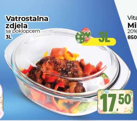 Vatrostalna zdjela sa poklopcem