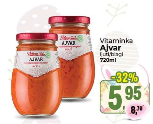 Vitaminka Ajvar ljuti/blagi