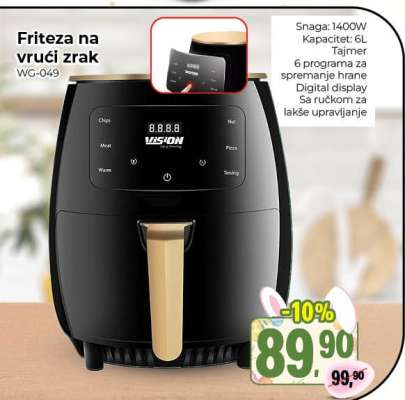 Friteza na vrući zrak WG-049