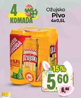 Ožujsko Pivo 4x0,5L