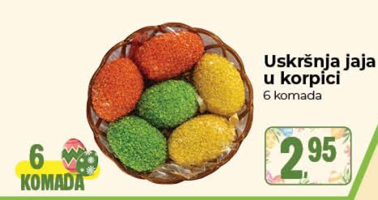 Uskršnja jaja u korpici