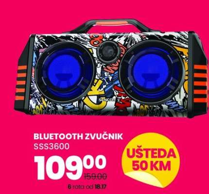 BLUETOOTH ZVUČNIK SSS3600
